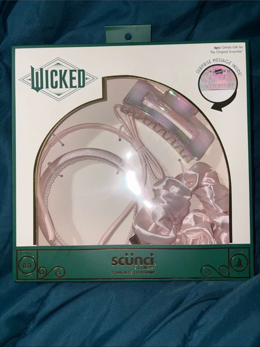 Wicked 4 Piece - Limited Edition Conair- Pink Satin & Iridescent Hair Set
